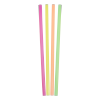 7.75" Unwrapped Jumbo Neon Drink Straws